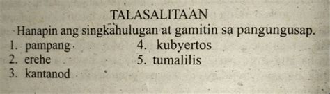 kantanod kahulugan